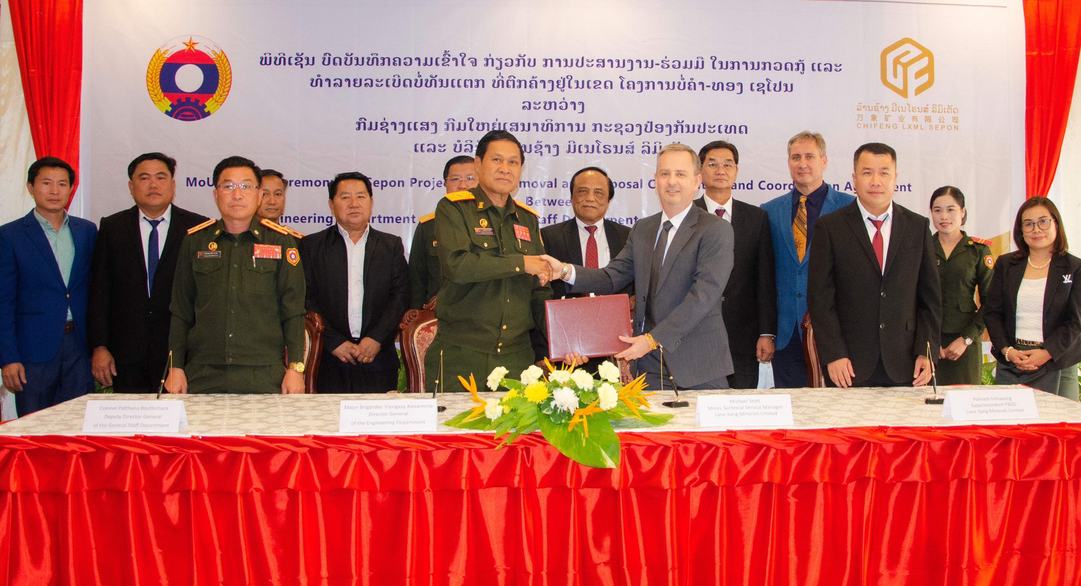 LXML Sepon Mine Supports UXO Clearance in Lao PDR