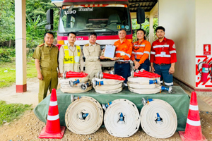 LXML Donates Firefighting Equipment to Vilabouly District